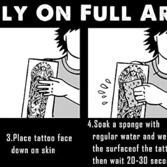 Skull Tattoo Sticker - Picture 4 of 16